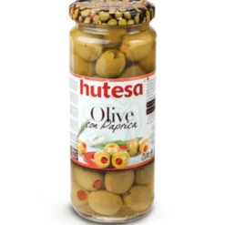 Oliwki zielone faszerowane papryką 350g