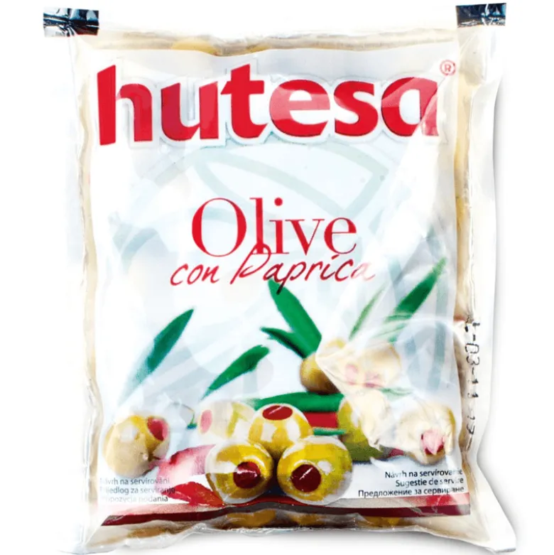 Oliwki zielone faszerowane papryką 180g