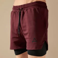 Spodenki 2w1 DARK BURGUNDY 1 szt.