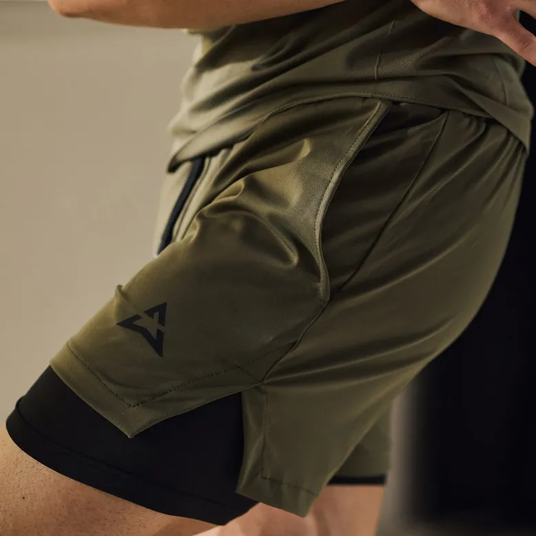 Spodenki 2w1 OLIVE 1 szt.