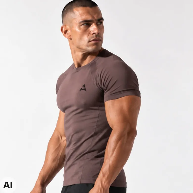 T-shirt Basic BROWN 1 szt.