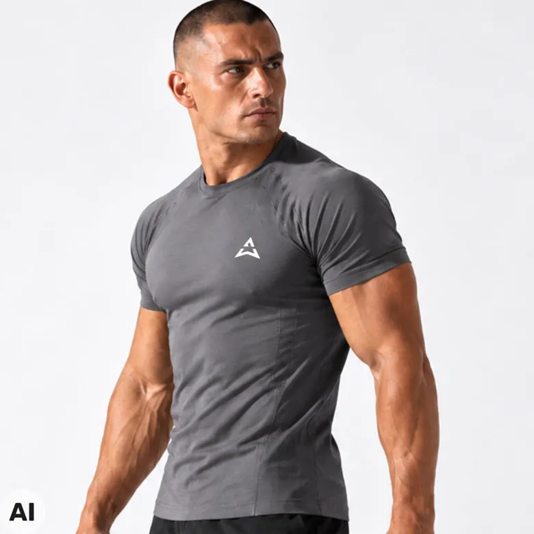T-shirt Basic GREY MELANGE 1 szt.