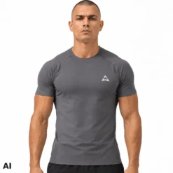 T-shirt Basic GREY MELANGE 1 szt.