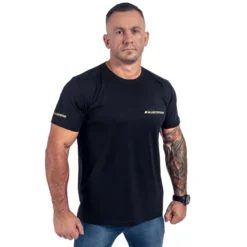 T-Shirt Męski Slim FIT Czarny 1szt