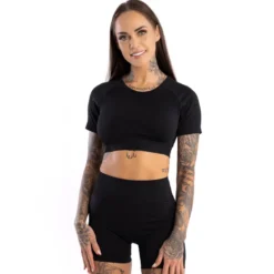 T-Shirt Short-Sleeved Black 1 szt