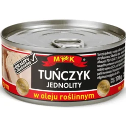 Tuńczyk jednolity w oleju roślinnym 170g