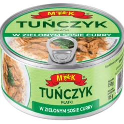 Tuńczyk płatki w zielonym sosie curry 150g