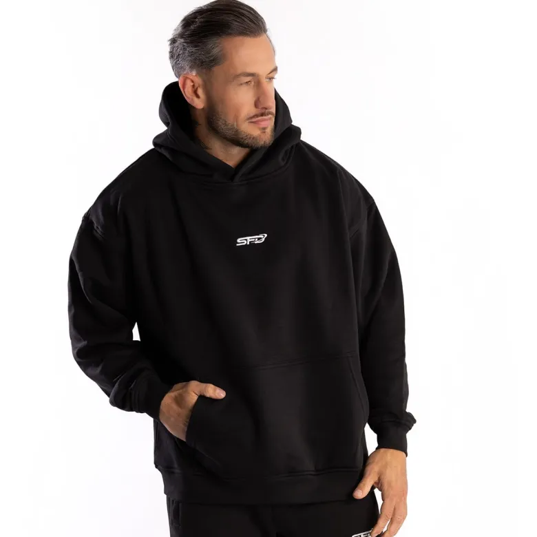 UNISEX Bluza Hoodie Core Oversize Black 1szt