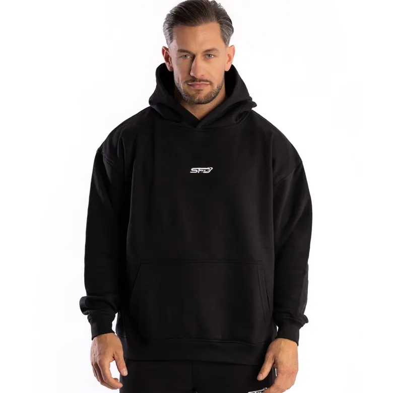 UNISEX Bluza Hoodie Core Oversize Black 1szt