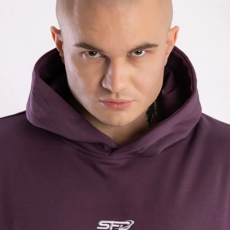 UNISEX Bluza Hoodie Core Oversize Violet 1szt