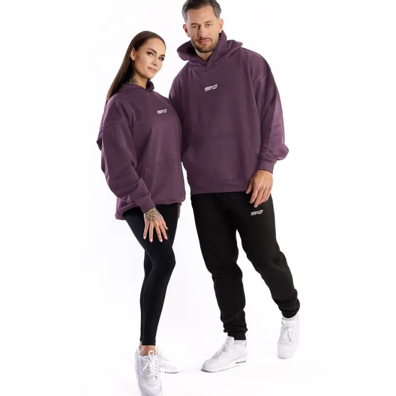 UNISEX Bluza Hoodie Core Oversize Violet 1szt
