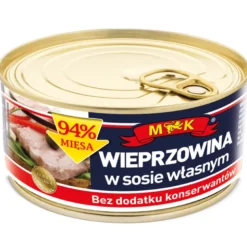 Wieprzowina w sosie własnym bez konserwantów 300g