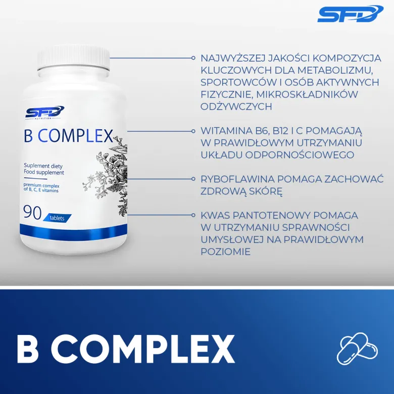 Witamina B Complex 90 tabletek