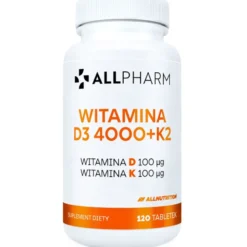 Witamina D3 4000 + K2 120 tabletek