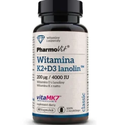 Witamina K2 + D3 Lanolin 60kaps