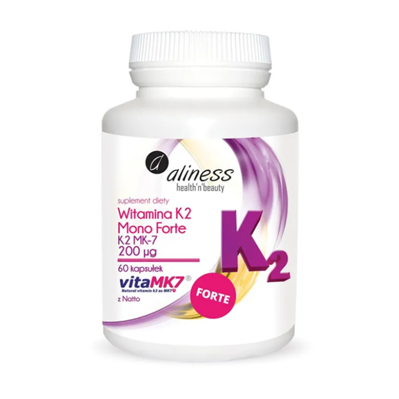 Witamina K2 200 µg Mono FORTE MK-7 z Natto 60 kaps.