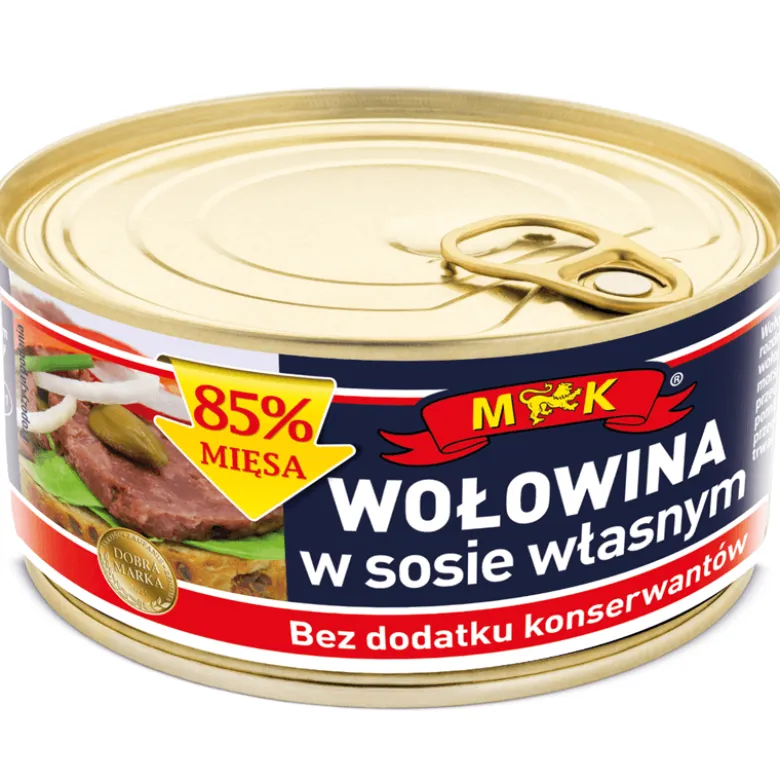 Wołowina w sosie własnym bez konserwantów 300g