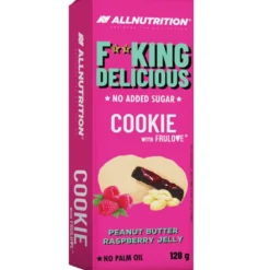 6 x Fitking Cookie Peanut Butter Raspberry Jelly 128g
